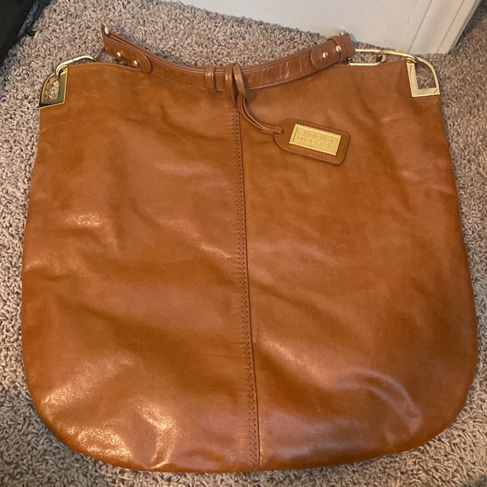Badgley Mischka hobo leather bag